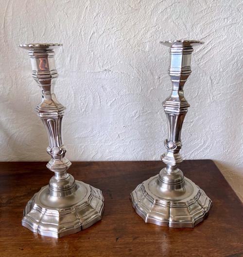 Pair of candle holders