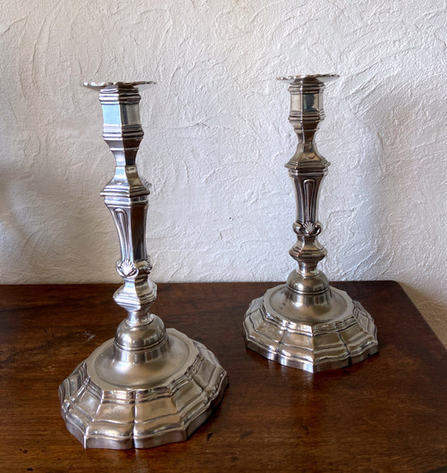 Pair of candle holders