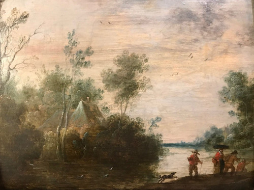 Paysage Hollandais Anthonie Jansz Van Der Croos (1606/1662) Entourage