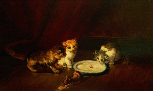 Kittens Att. Brunel De Neuville (1852/1941)