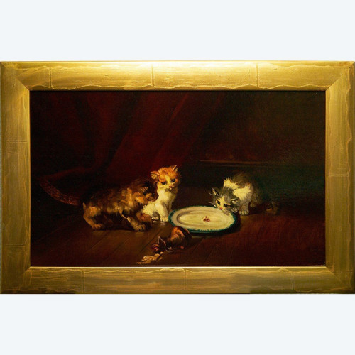 Kittens Att. Brunel De Neuville (1852/1941)