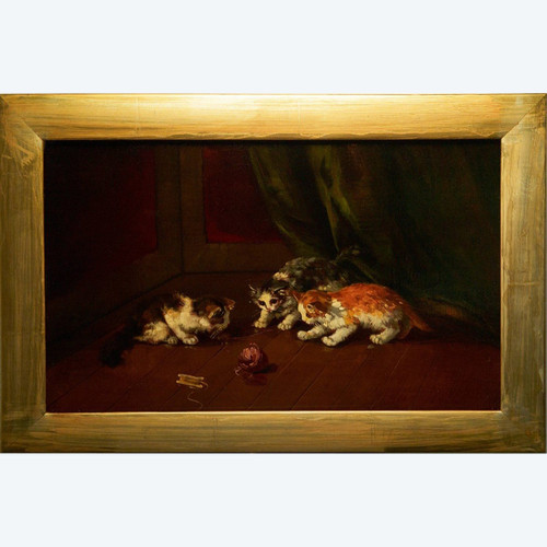 Kittens Att. Brunel De Neuville (1852/1941)