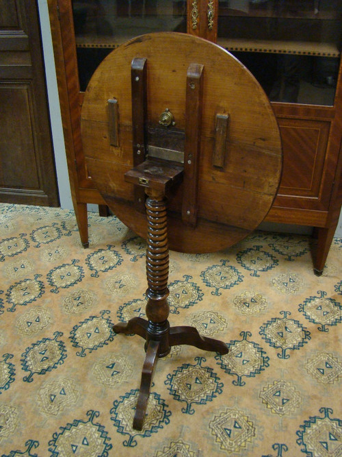 Louis Philippe Period Pedestal Table In Solid Rosewood