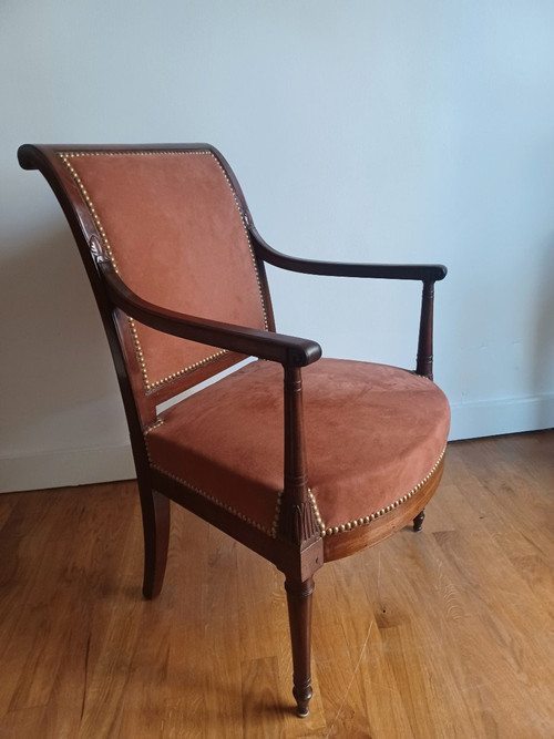 Jacob Frères (1796 - 1803), attributed to - Etruscan armchair - mahogany and mahogany veneer