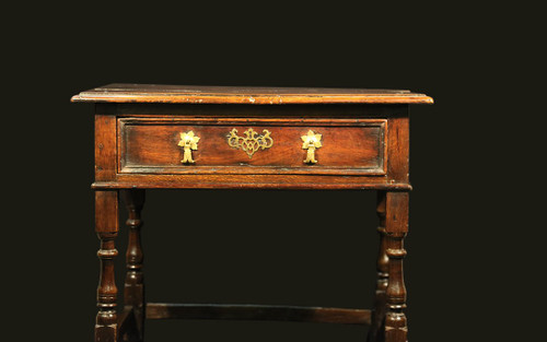 Table en chêne XVIIème siècle  Origine anglaise 