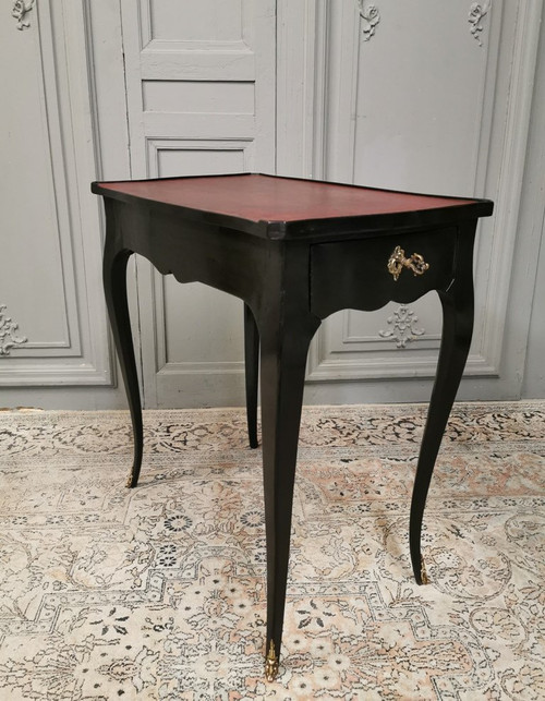 Louis XV Period Writing Table Black Lacquered