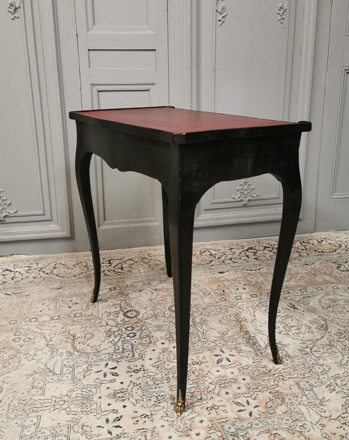 Louis XV Period Writing Table Black Lacquered