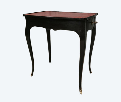 Louis XV Period Writing Table Black Lacquered