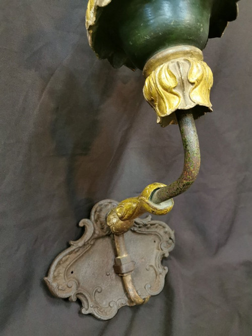 Large Removable 18th Century Carousel Sconce