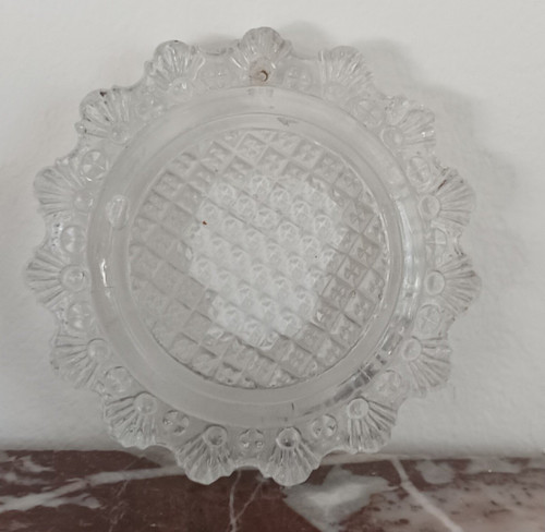 Baccarat - cristallo-ceramica con profili di Napoleone e ML - collezione Brouwet - Impero, 1810 ca.