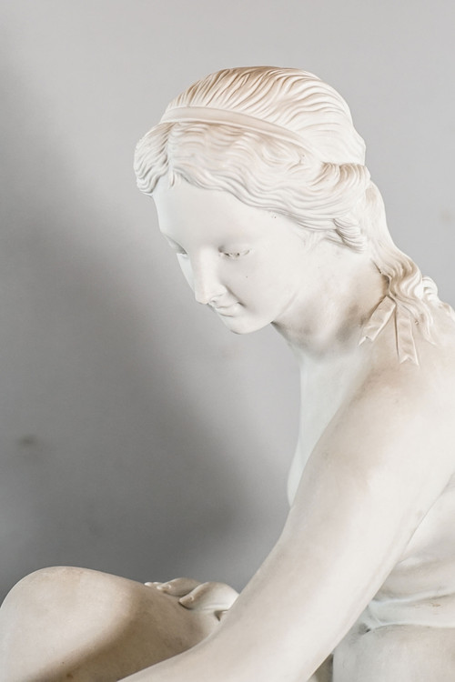 DIE TOILETTE, Biscuit nach James PRADIER