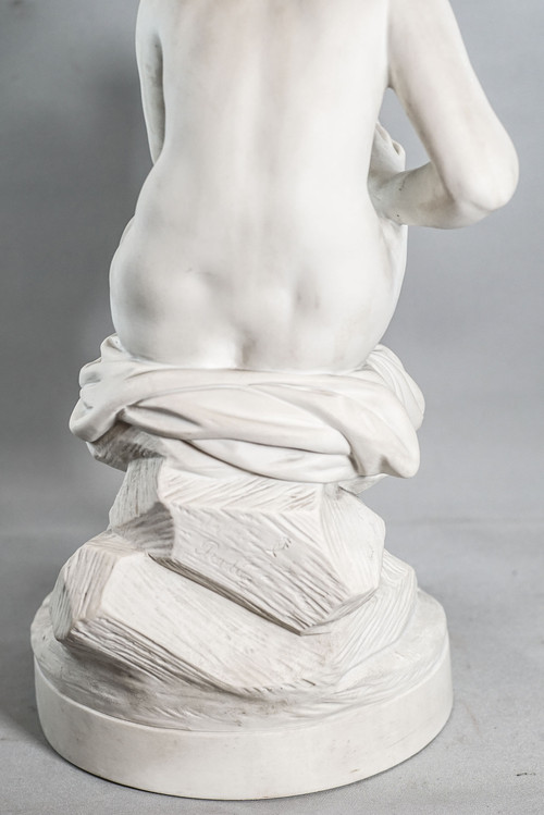 DIE TOILETTE, Biscuit nach James PRADIER