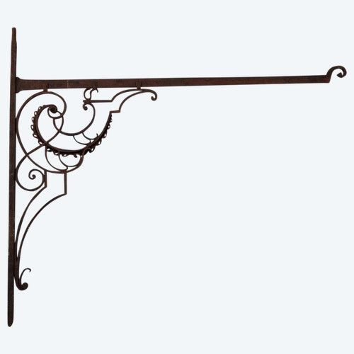 Large Wrought-iron sign-holder gallows. 18th century