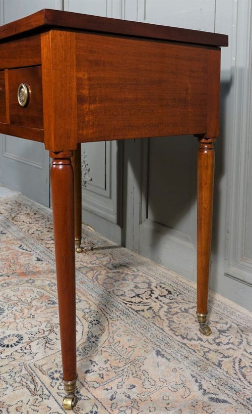 Louis XVI Period Men's Dressing Table In Mahogany