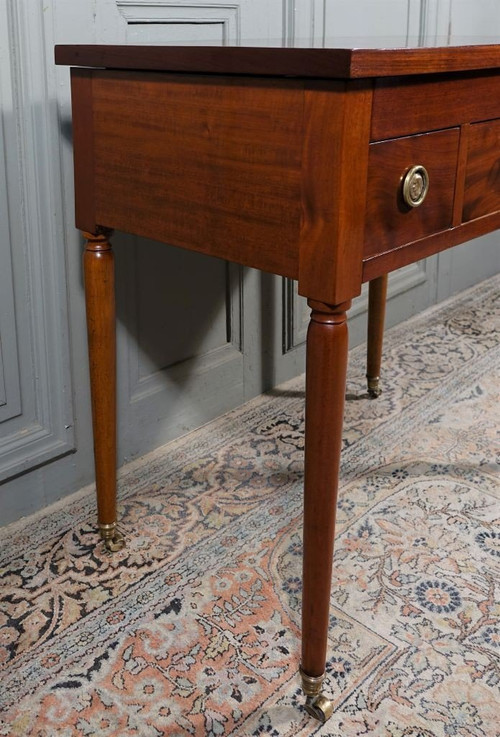 Louis XVI Period Men's Dressing Table In Mahogany