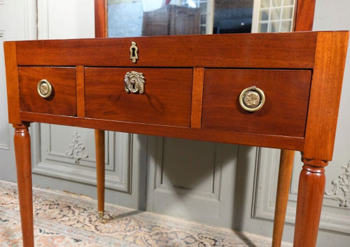 Louis XVI Period Men's Dressing Table In Mahogany