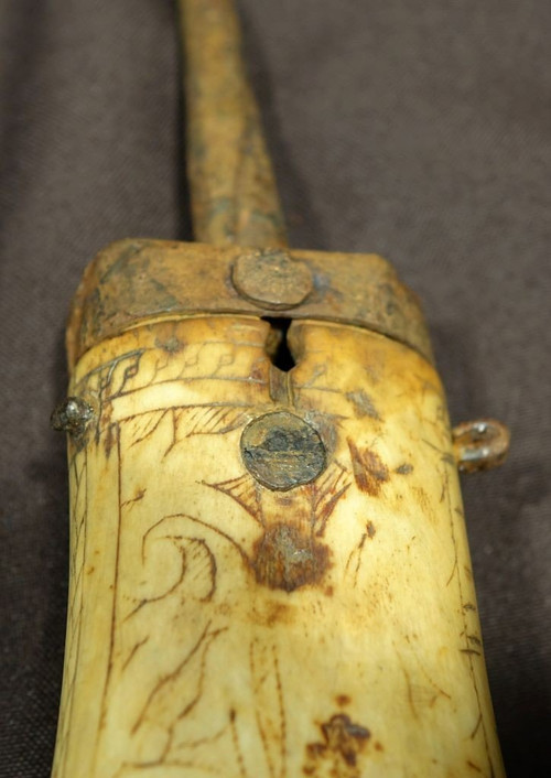 Powder Flask with Habsburg Coat of Arms