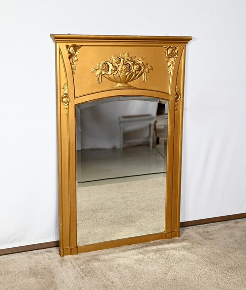 Gilded Wood and Staff Mirror, Louis XVI style - 1930