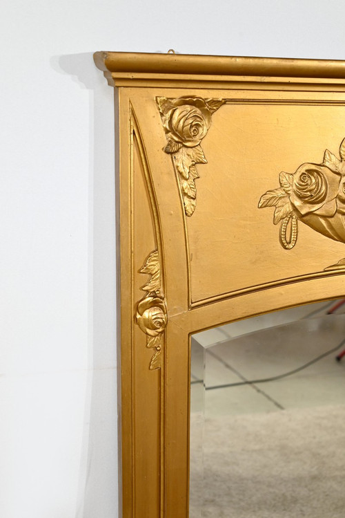 Gilded Wood and Staff Mirror, Louis XVI style - 1930