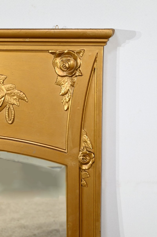 Gilded Wood and Staff Mirror, Louis XVI style - 1930