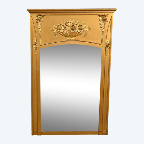 Gilded Wood and Staff Mirror, Louis XVI style - 1930