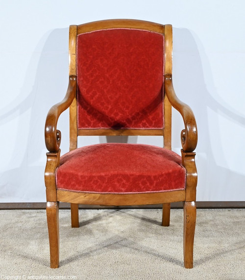 Paire de Fauteuils en Merisier, époque Louis Philippe – 1ère Partie XIXe