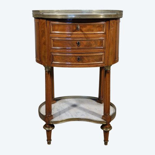 Table Chiffonnière d'époque Louis XVI En Acajou