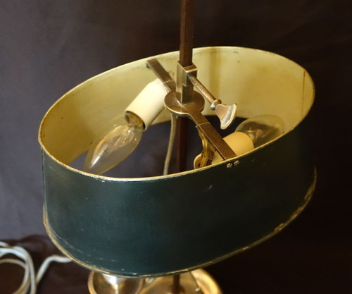 Lamp Bouillotte En Bronze Argenté