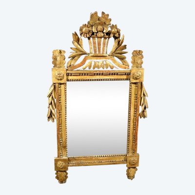 Louis XVI Period Pediment Mirror