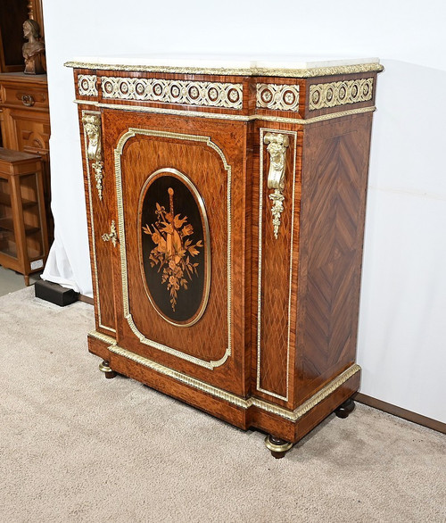 Precious Wood Entre-deux cabinet, Napoleon III period - Mid-19th century