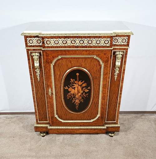 Precious Wood Entre-deux cabinet, Napoleon III period - Mid-19th century