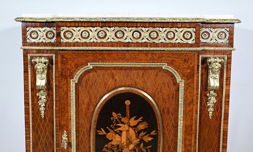 Precious Wood Entre-deux cabinet, Napoleon III period - Mid-19th century