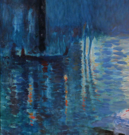 Henri Le Riche 1868-1944 Venise, fête de nuit, tableau, 1928