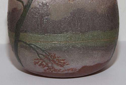 Vase En Pâte De Verre Signé Legras 