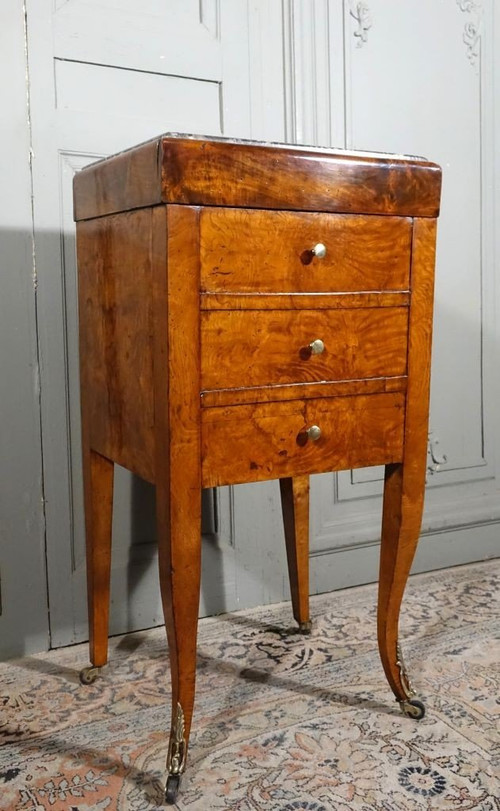 Ash Burl Chiffonniere Table