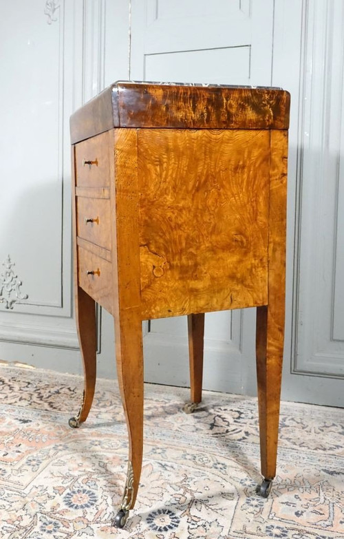 Ash Burl Chiffonniere Table