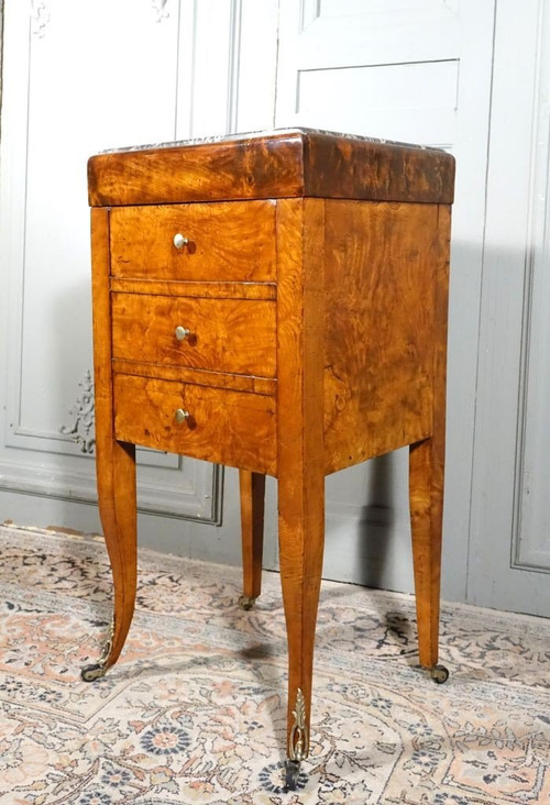 Ash Burl Chiffonniere Table