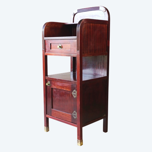 Thonet bedside table N°25000, 1912, marble and brass - Otto Wagner -