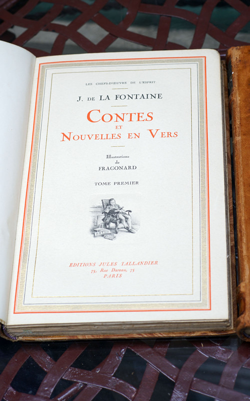 Curiosa: CONTES DE LA FONTAINE - Collection les chefs d'œuvre de l'esprit. 2 volumes