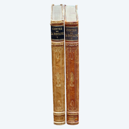 Curiosa: CONTES DE LA FONTAINE - Collection les chefs d'œuvre de l'esprit. 2 volumes