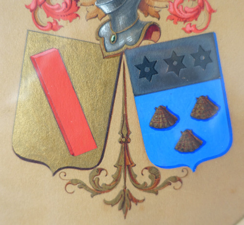 Agry à Paris: heraldic design for a covenant coat of arms - gouache