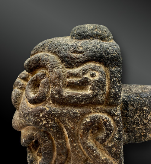 NAIL or TENON with JAGUAR HEAD - Culture style of Chavín, Peru