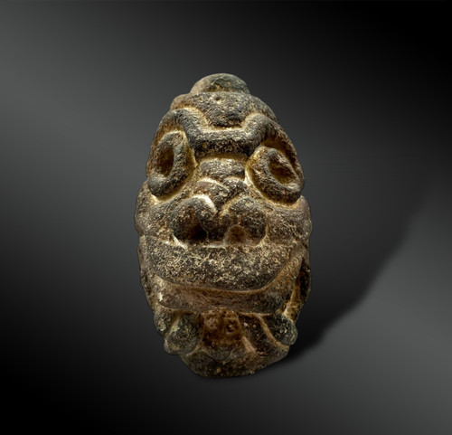 NAIL or TENON with JAGUAR HEAD - Culture style of Chavín, Peru