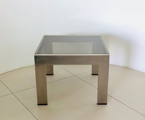 Table basse carrée "Tau"  par Gae Aulenti, Italie années 70