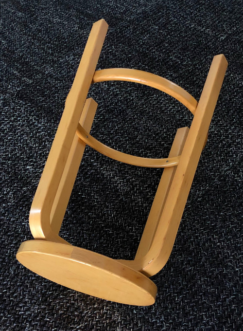 Barhocker 64 von Alvar Aalto für Artek, Finnland 1980er Jahre