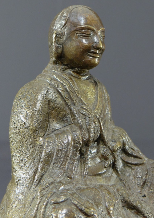 Tibet, Early 20th Century, Bronze Arhat Statue.