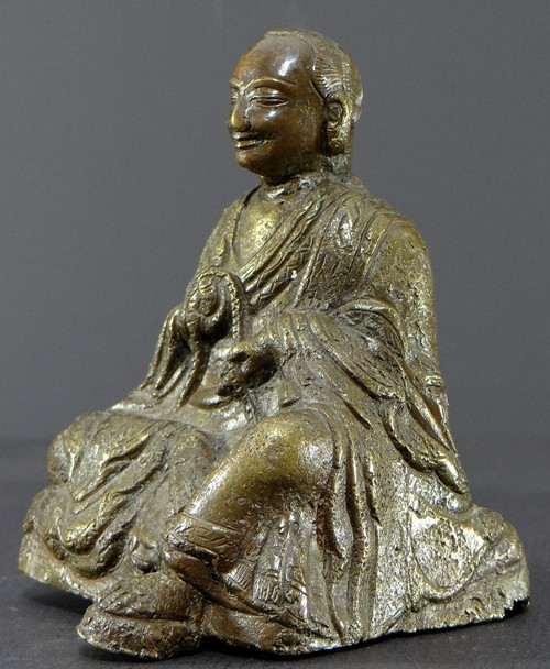 Tibet, Early 20th Century, Bronze Arhat Statue.