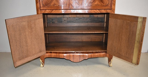 Louis XV Secretary in Rosewood Marquetry 19th Century