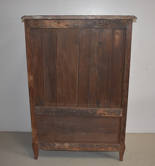 Louis XV Secretary in Rosewood Marquetry 19th Century