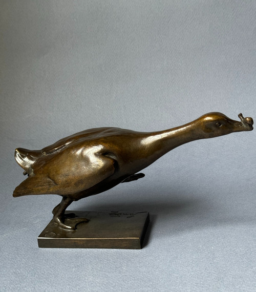 Bronze ArtDeco ''The Goose Step'' Édouard-Marcel SANDOZ (Susse Frères)